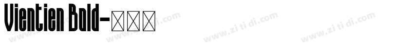 Vientien Bold字体转换